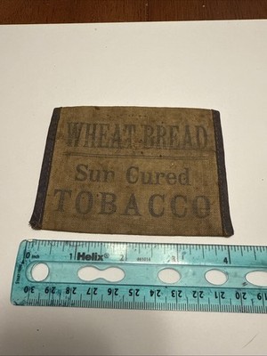 tobacco bread VINTAGE ADVERTISING Tobacco Pouch Empty Wheat Bread Brown Williamson  Winston