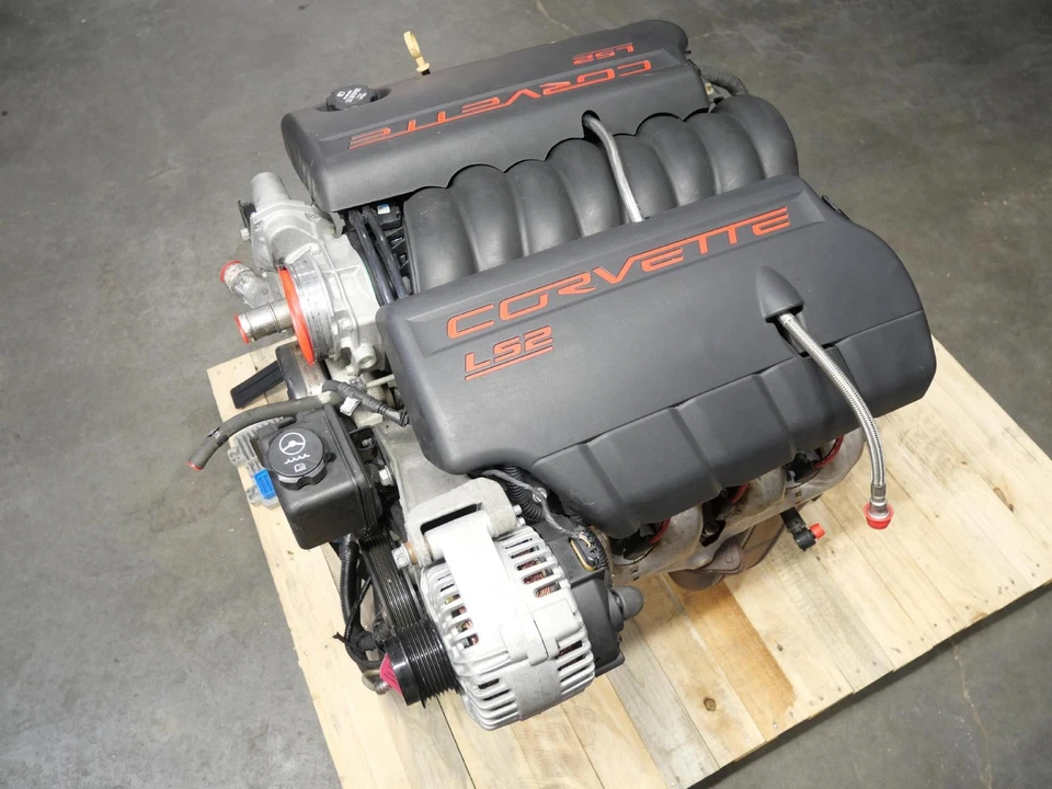 2005 Chevy Corvette C6 6.0L LS2 Motor decolagem Conjunto Completo 29k!! Fabricante de equipamento original - Imagem 3 de 4