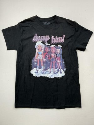 Bratz Shirt Womens M Black Crew Neck Short Sleeve Dump Him Graphic Tee Top