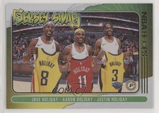 2020-21 Panini NBA Hoops Jersey Swap Holo Aaron Holiday Jrue Justin #4 2vh