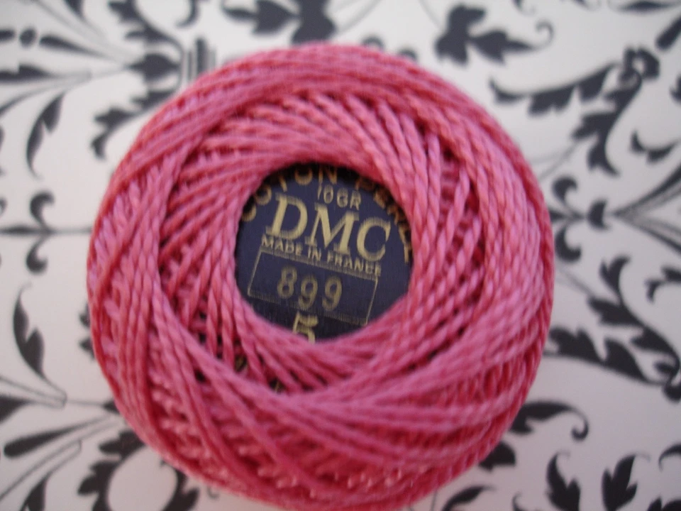DMC Algodón Perla Talla 5 - Rosa Rosa --10 Bolas en Caja Original - Arte 116 - París Foto 2 de 4