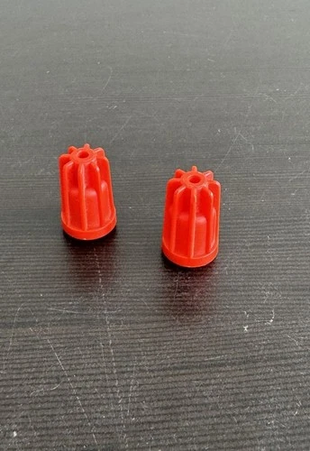 GI Joe Terror Drome Large Cannon Cap Tip Vintage 1986 Replacement Parts Set Of 2