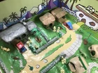Vintage 1961 Flintstones Play Set No.4762 withBackground + 11" Standees