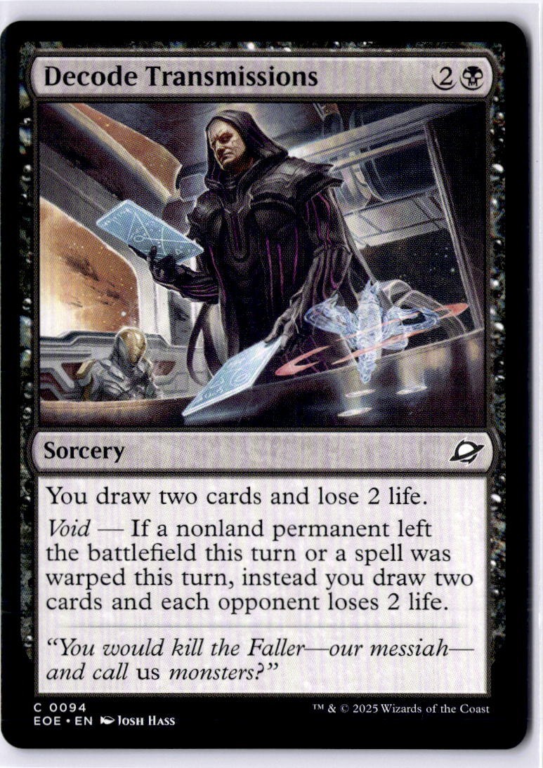 Decode Transmissions Edge of Eternities Regular NM C 0094