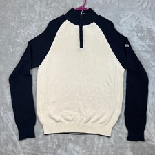 Nautica Jeans Co. Mens 1/4 Zip Pullover Sweater Mock Neck NJ-99 Large L