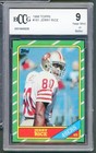 1986 Topps #161 Jerry Rice Rookie Card BGS BCCG 9 Near Mint+
