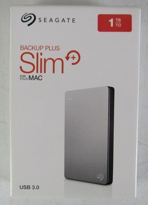 Mac External 1 TB Hard Drive Slim Seagate USB 3.0 Open Box GRV3