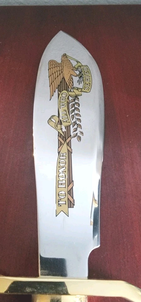 CUCHILLO CONMEMORATIVO FRANKLIN COMO NUEVO HÉROES DE VIETNAM "PARA HONRAR A TODOS LOS QUE SIRVIERON" Foto 3 de 4