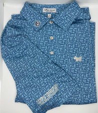Scotty Cameron Peter Millar Summer Comfort XL Scotty Dog Blue Martini Polo