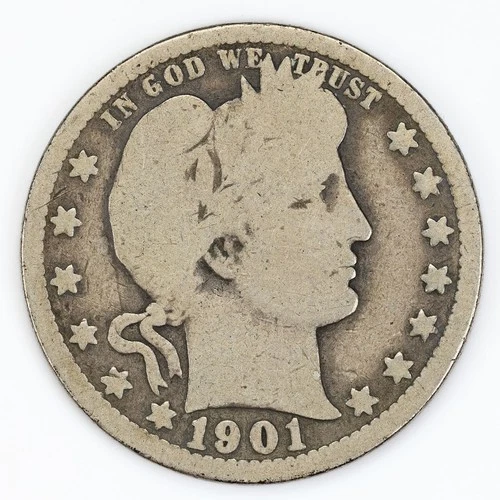 1901-O Barber Quarter — photo from another recent sale