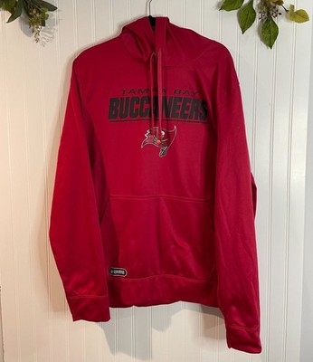 Tampa Bay Buccaneers Red Hoodie NFL Combine Authentic New Era Team Apparel XL