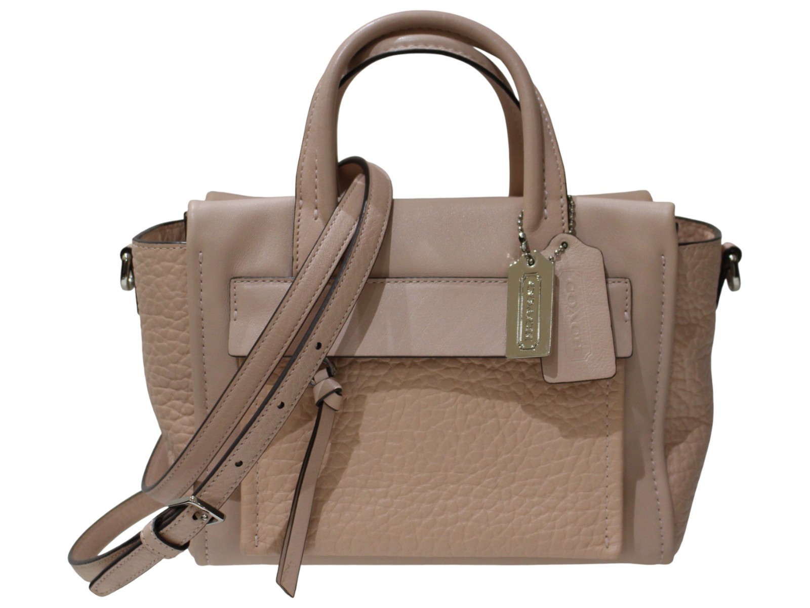 COACH Bleecker Mini Riley Carryall 27923 2WAY Handbag Leather Pink A-260114-6 thumbnail 8