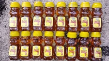 128oz. Global Brands Little Bear Amber Honey Maple Syrup Blend (16jars 8oz each)