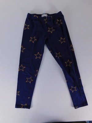 Epic Threads Leggings Girls M Blue Ankle Velour Elastic Waist Starry Print