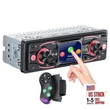 Single DIN Car Stereo with Touchscreen, Bluetooth Audio, Car Radio Receiver,