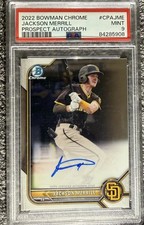 2022 Bowman Chrome Jackson Merrill Prospect Auto #CPAJME PSA 9