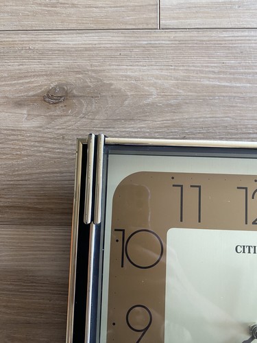Vintage Citizen Quartz Square Wall Clock - Working Condition 11”x11” - Picture 3 of 10