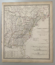 1834 Baldwin & Cradock SDUK Engraved Map of North America