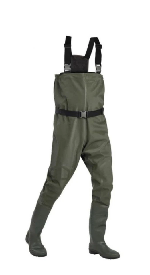 Decathlon Caperlan Waders 40/41 M – Waterproof PVC Fishing Boots Chest Scafandro - Immagine 2 di 3