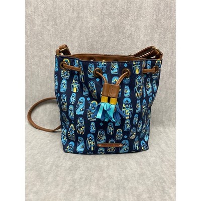 Funk for Hire Sling Bag Navy Blue India Dolls Design Purse Shoulder Strap