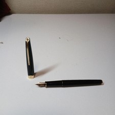 Penna stilografica platino 14K 585 pennino vintage autentico pronta all'uso ottima