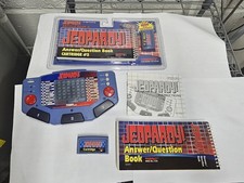 1995 Vintage Tiger Jeopardy Handheld Electronic Game With Cartridges  Books