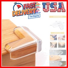 8 Pack Clear Corner Protectors for Baby Safety - Soft Silicone Bumpers