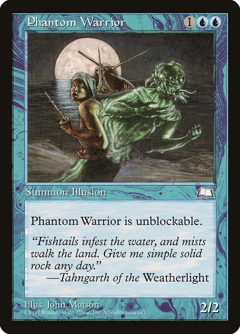 Phantom Warrior NonFoil Weatherlight 48 NM MTG