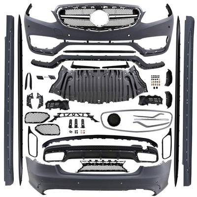Sport Bodykit Stoßstange +Schweller+ Grill für Mercedes W212 Mopf nicht E63 AMG
