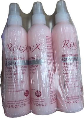 Roux Keratin Repair & Shine Leave In Treatment 8.45 oz-3 Pack