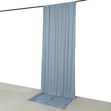 5 ft x 12 ftDUSTY BLUE 4-Way Stretch Spandex Divider Backdrop Curtain Wedding