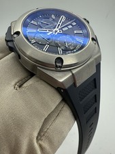 IWC Ingenieur Double Chronograph Automatic Blue Black Dial Titanium IW376501 3