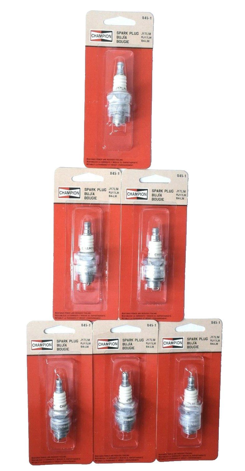 6 Pack Champion Spark Plug J17LM 845-1 Small Engine Case of 6