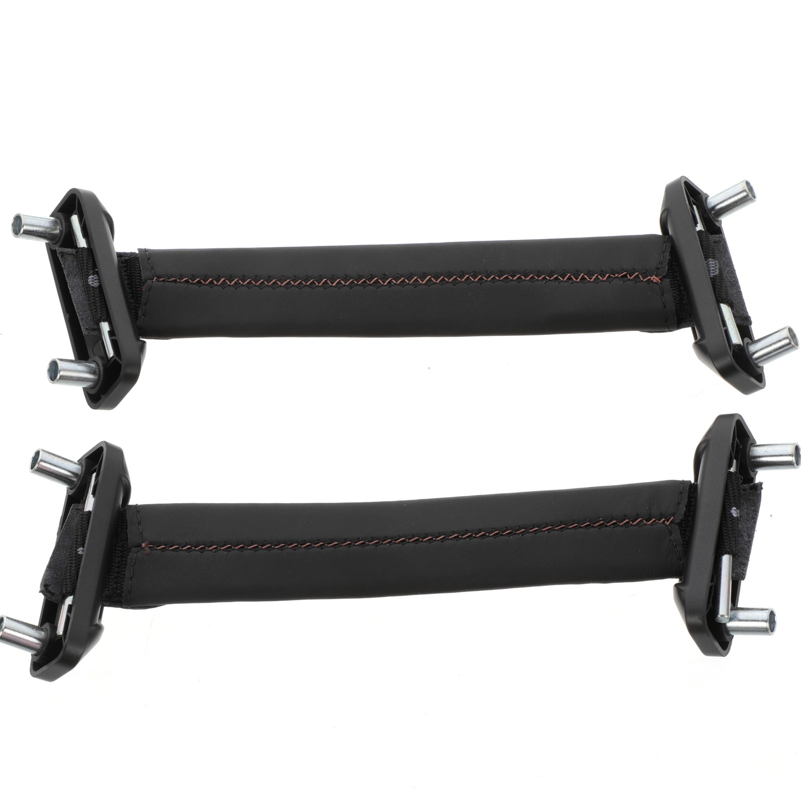 GENUINE MASERATI Interior Black & Tan Leather Door Pull Handles LH&RH 673015355