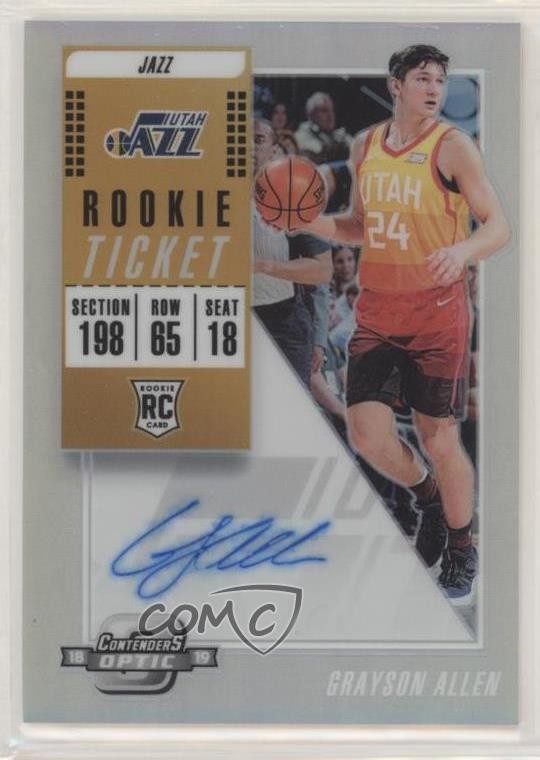 2018 Contenders Optic Variation Season Ticket Grayson Allen Rookie Auto RC 9l4