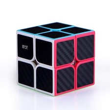 Würfel Puzzle 2x2 Spielzeug Kohlefaser Aufkl...