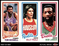 1980 Topps Tom Boswell / Billy Paultz / Bob Lanier 238 / 109 / 150 8 - NM/MT
