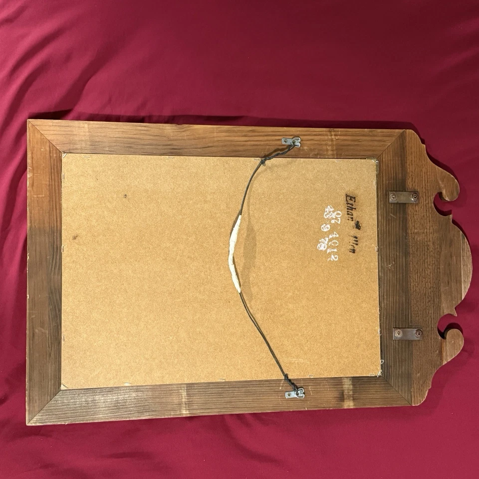 Espejo de pared de pino Ethan Allen 18 X 29 Foto 3 de 4