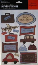 Creative Imaginations VACATION & TRAVEL stickers~CUTE!  Quick Ship! REDUCED