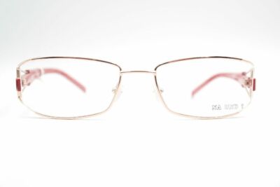 Na And? By Marion Ramm 83F600 R 52[]18 135 Gold Red Oval Glasses Eyeglasses New