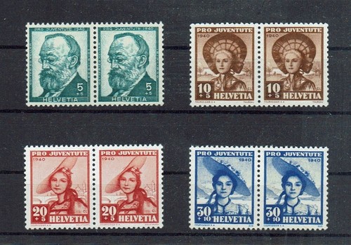 Sondermarken - Paare Schweiz " Pro Juventute 1940 " Mich. Nr. 373-76 ** - 第 1/1 張圖片