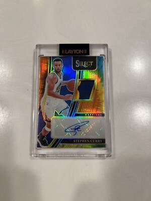 2021-22 Select Stephen Curry 10/25 Game-Used Patch Auto Golden State Warriors