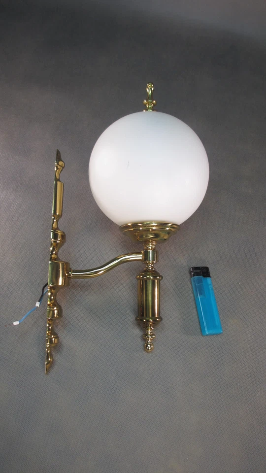 Retro Wandlampe Vintage Wandleuchte 1971 Antik Stil Messing Flurlampe - Bild 1 von 4
