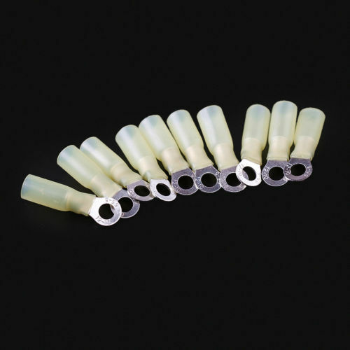 10/100Pcs Waterproof Heat Shrink Butt Wire Splice Seal Connectors Crimp Terminal