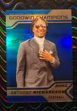 Anthony Richardson 2023 Godwin Champions Rookie RAINBOW BLUE PRISM, SICK HOLO!