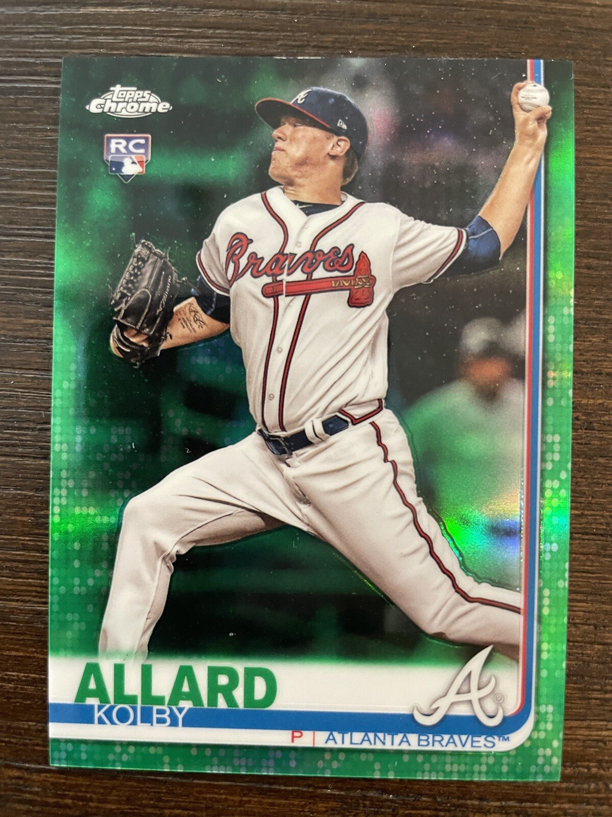 2019 Topps Chrome Kolby Allard Rookie Card Green Refractor Parallel Serial /99