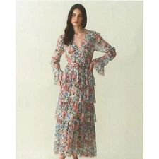 Doen melba silk dress tulip Grove XS