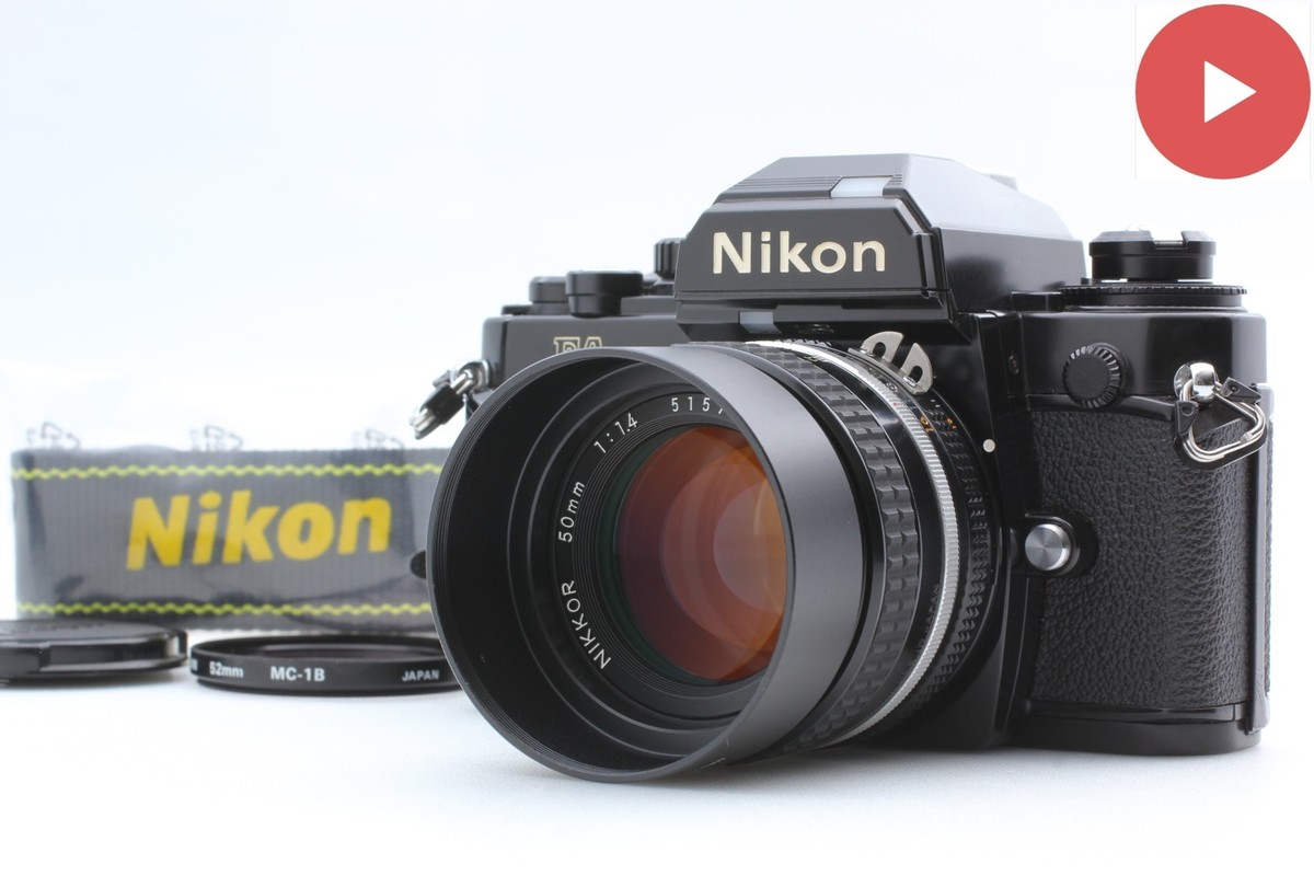 w/ Strap & Hood [Near MINT] Nikon FA Black Film Camera Ais