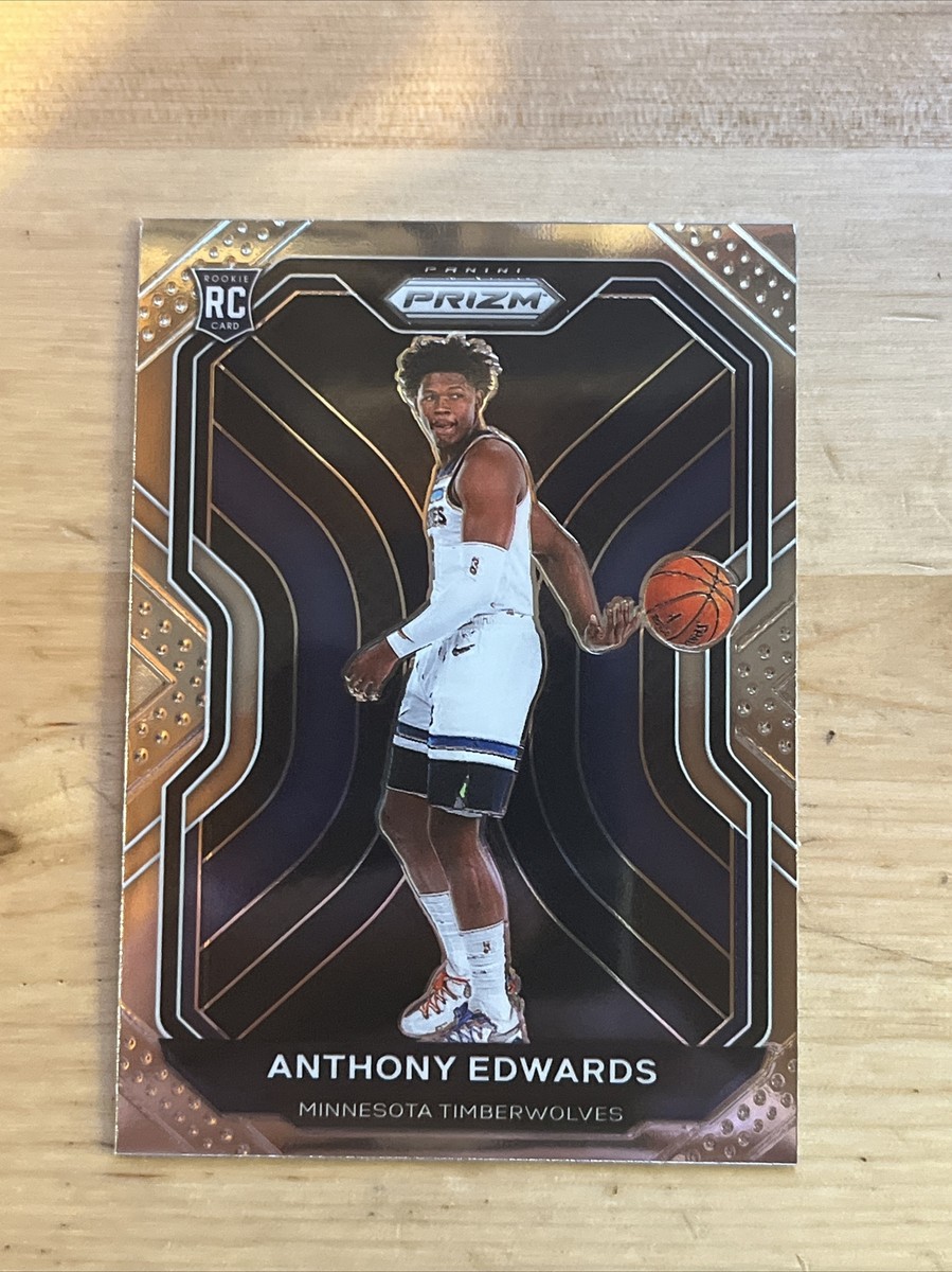 2020 Panini Prizm Anthony Edwards Rookie Card #258 Base RC 