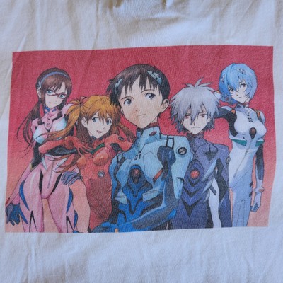Bershka x Neon Genesis Evangelion Anime White XS Double-sided